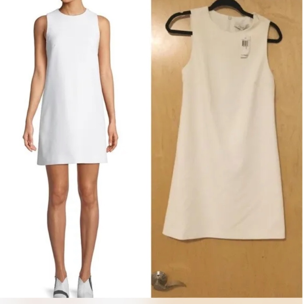 ❤️❤️Tibi Structured Crepe Sleeveless white Dress❤️sz 8